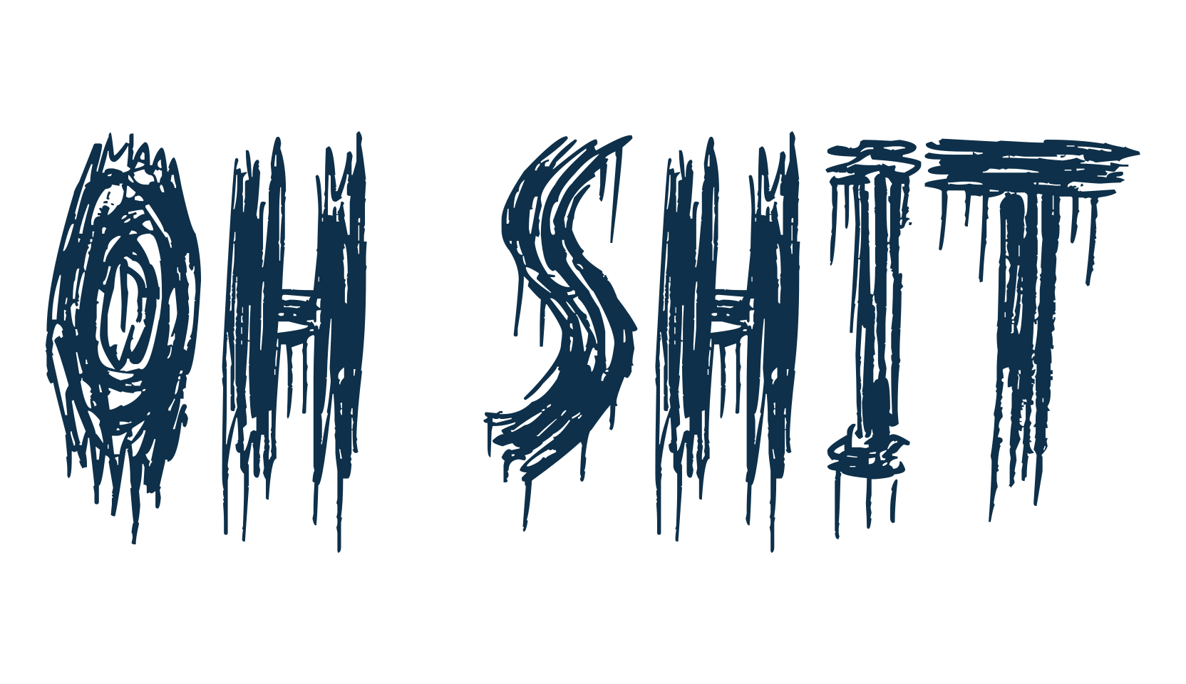 Oh Shit, holiday halloween fancy decorative horror font preview