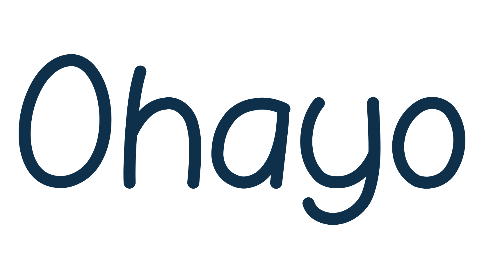 Ohayo, script handwritten fancy decorative calligraphy font preview