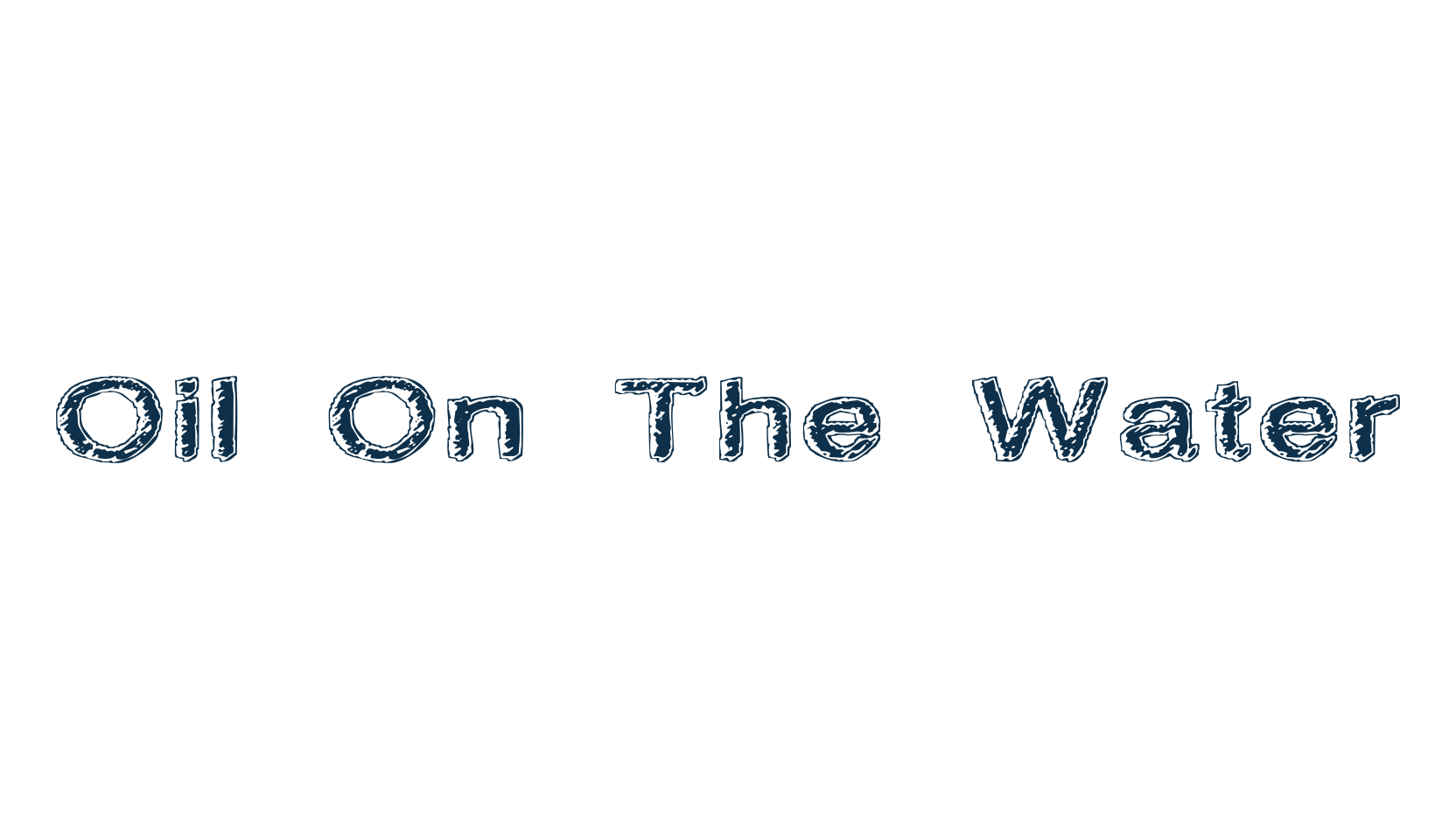 Oil On The Water, fancy various decorative font preview
