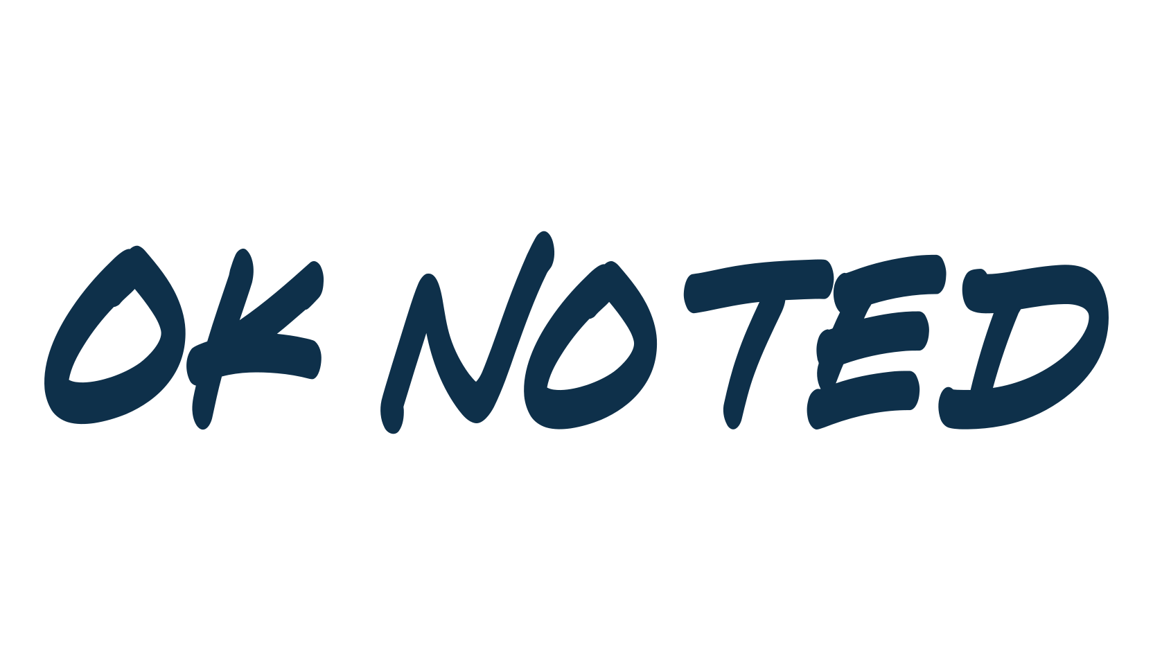 Ok Noted, script handwritten fancy decorative calligraphy font preview