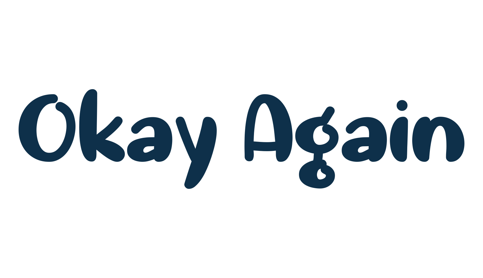 Okay Again, fancy various decorative script calligraphy font preview