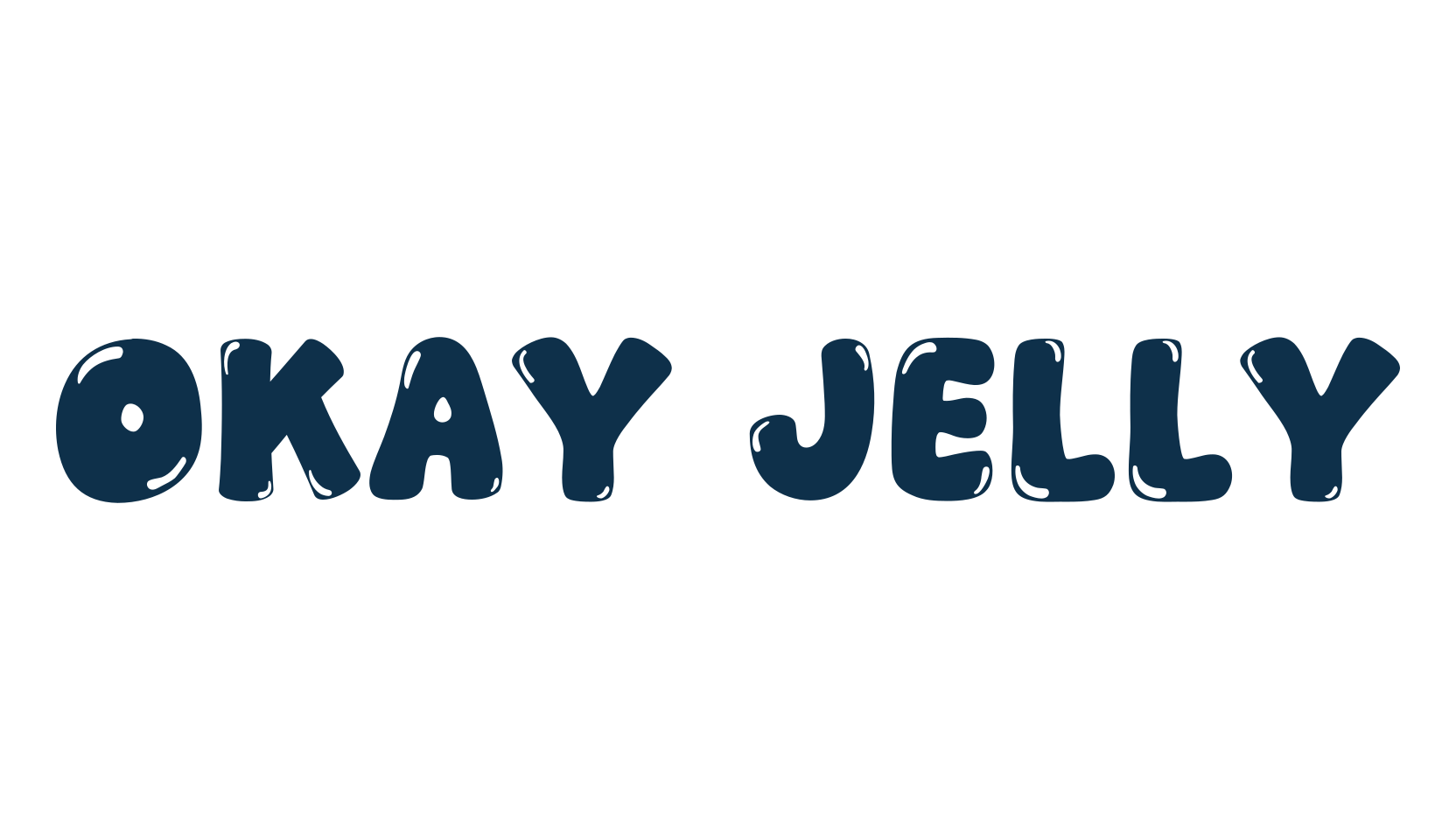 Okay Jelly, cartoon font preview