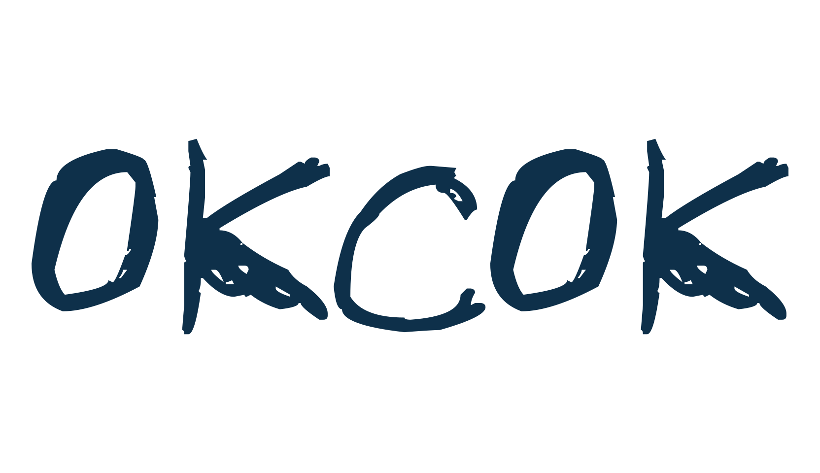 OKCOK, script trash fancy decorative calligraphy font preview