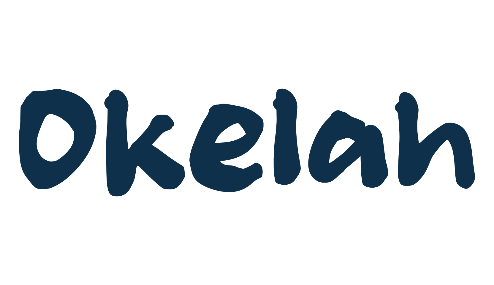 Okelah, brush font preview