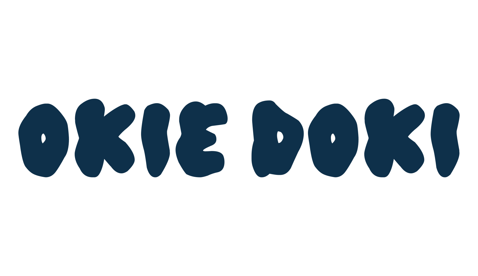 Okie Doki, cartoon font preview