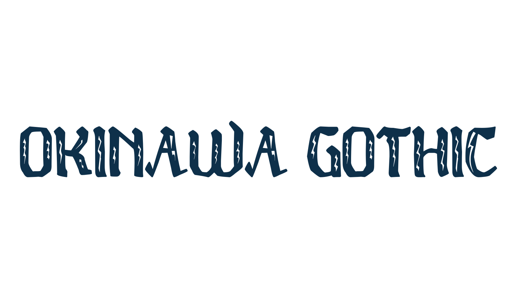 Okinawa Gothic, various font preview