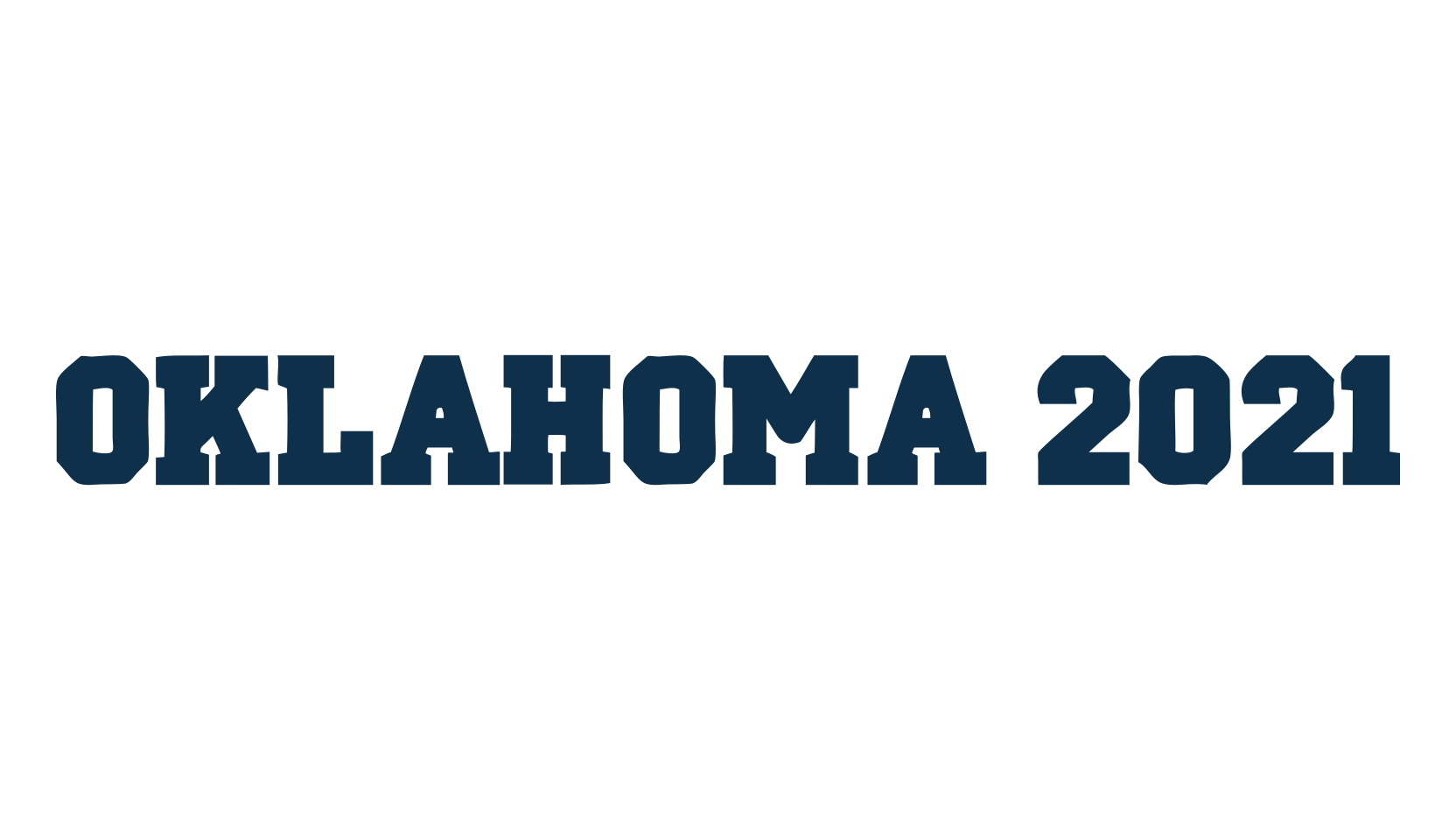 Oklahoma 2021, fancy old school decorative font preview