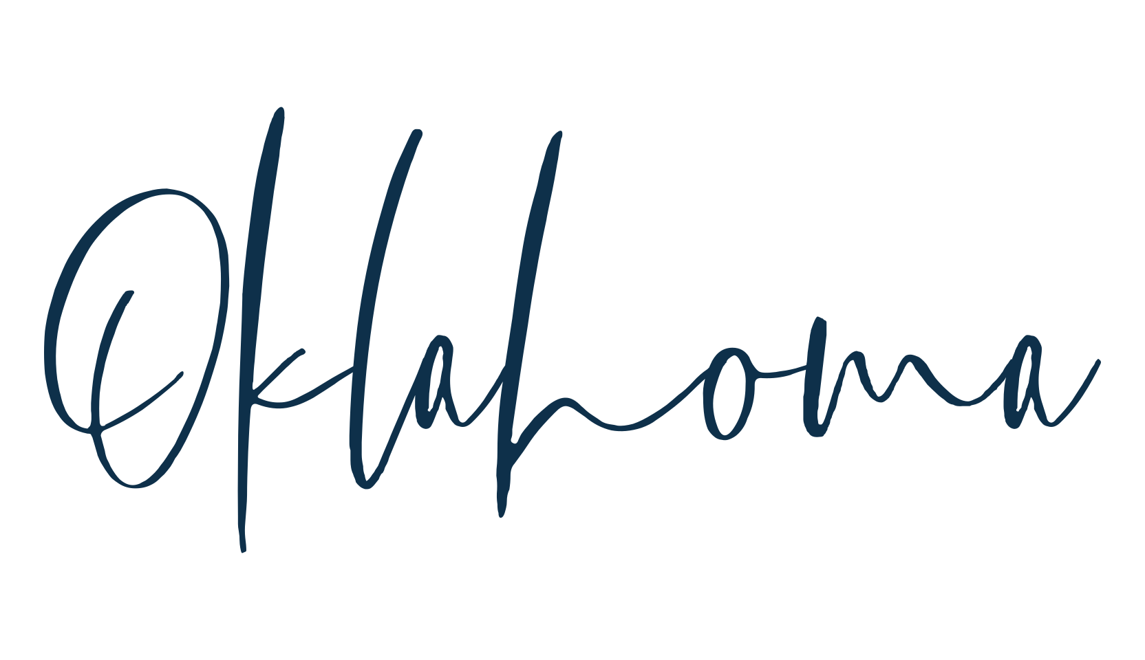 Oklahoma, script handwritten fancy decorative calligraphy font preview