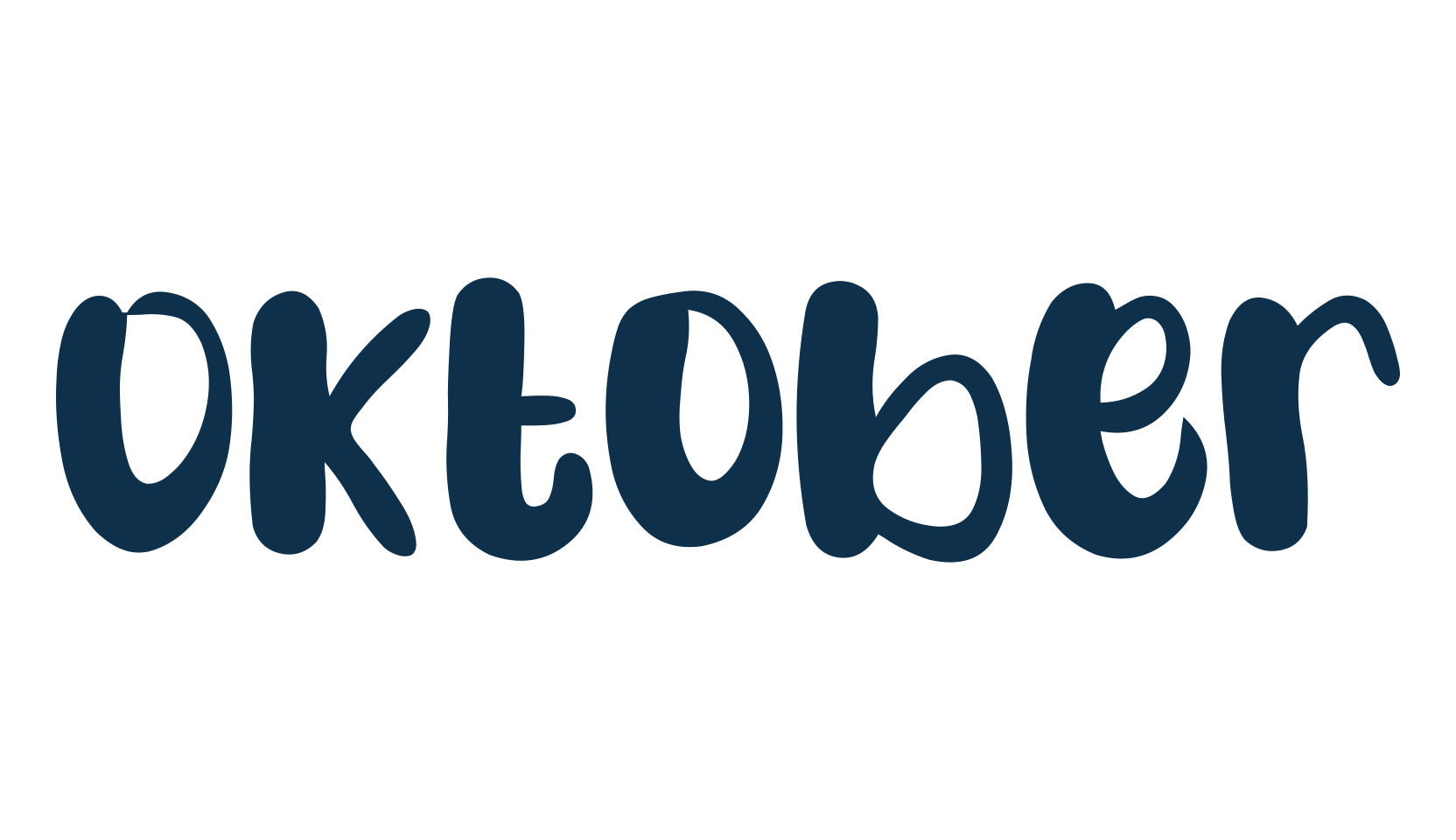 Oktober (oktober-3), fancy cartoon decorative font preview