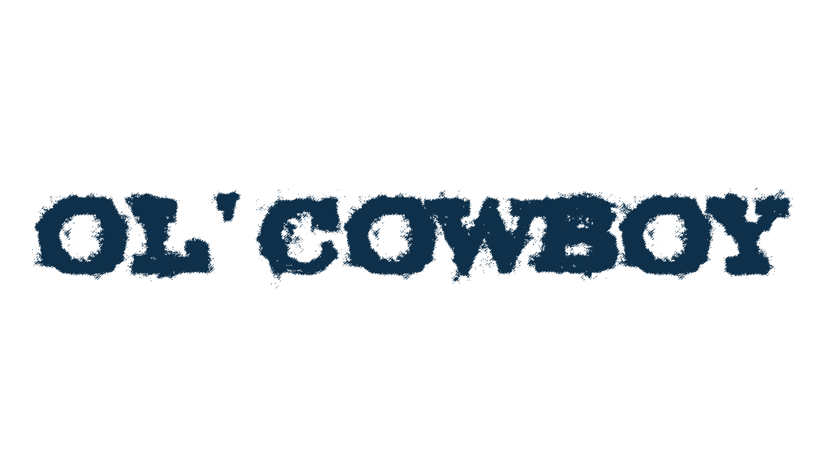 Ol' Cowboy, destroy font preview