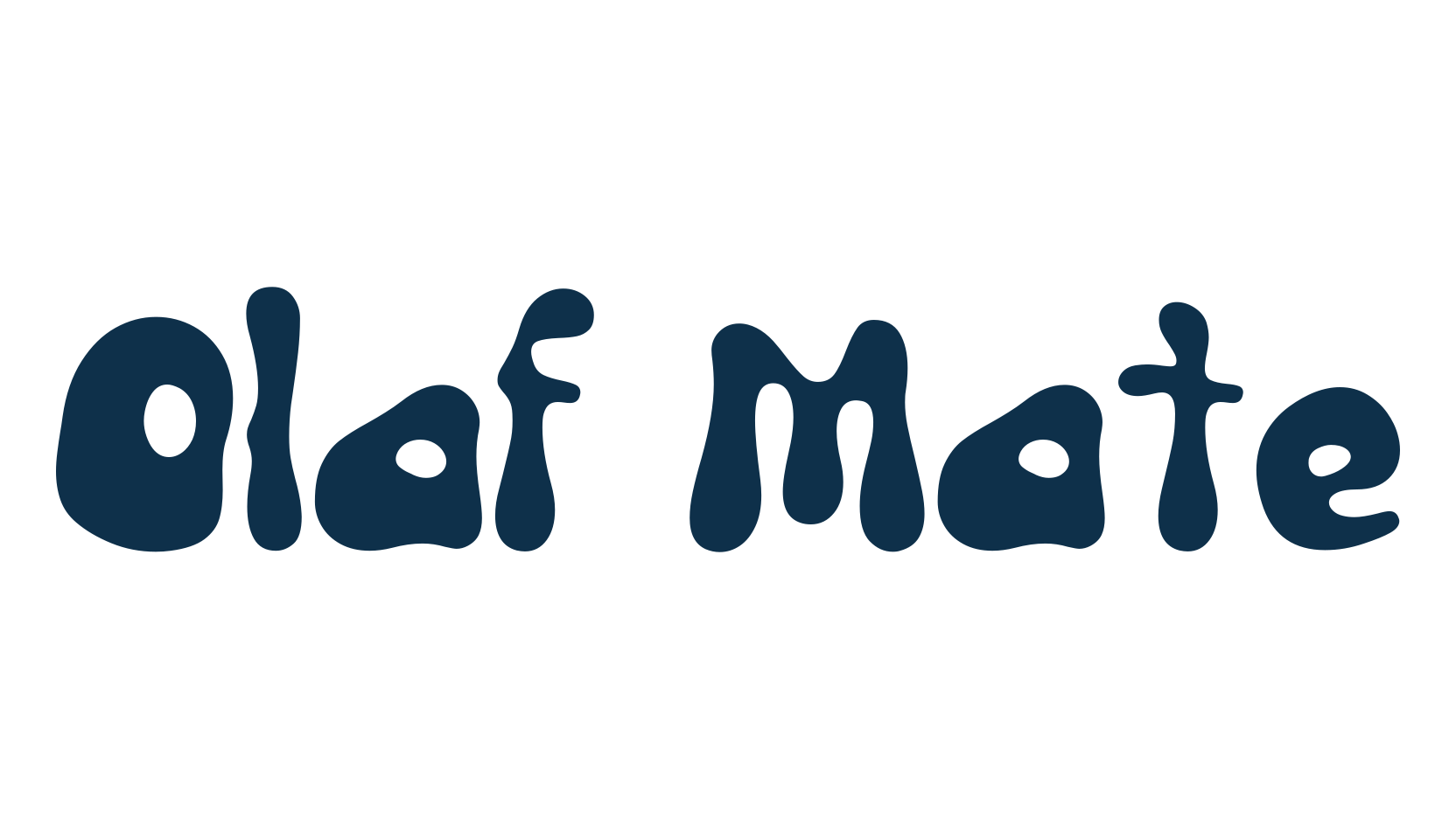 Olaf Mate, fancy cartoon decorative font preview