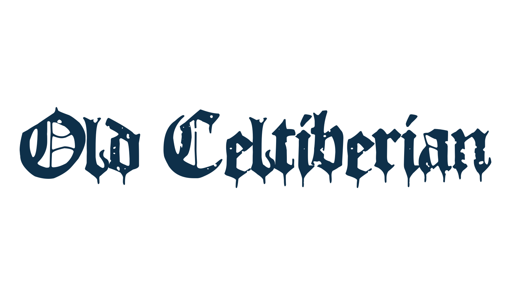 Old Celtiberian, fancy various gothic font preview
