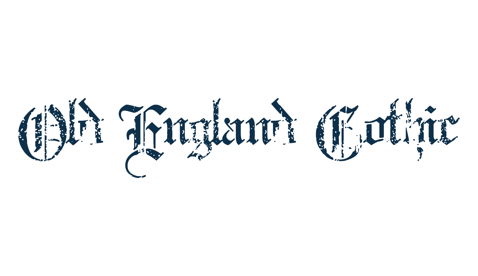 Old England Gothic, medieval font preview
