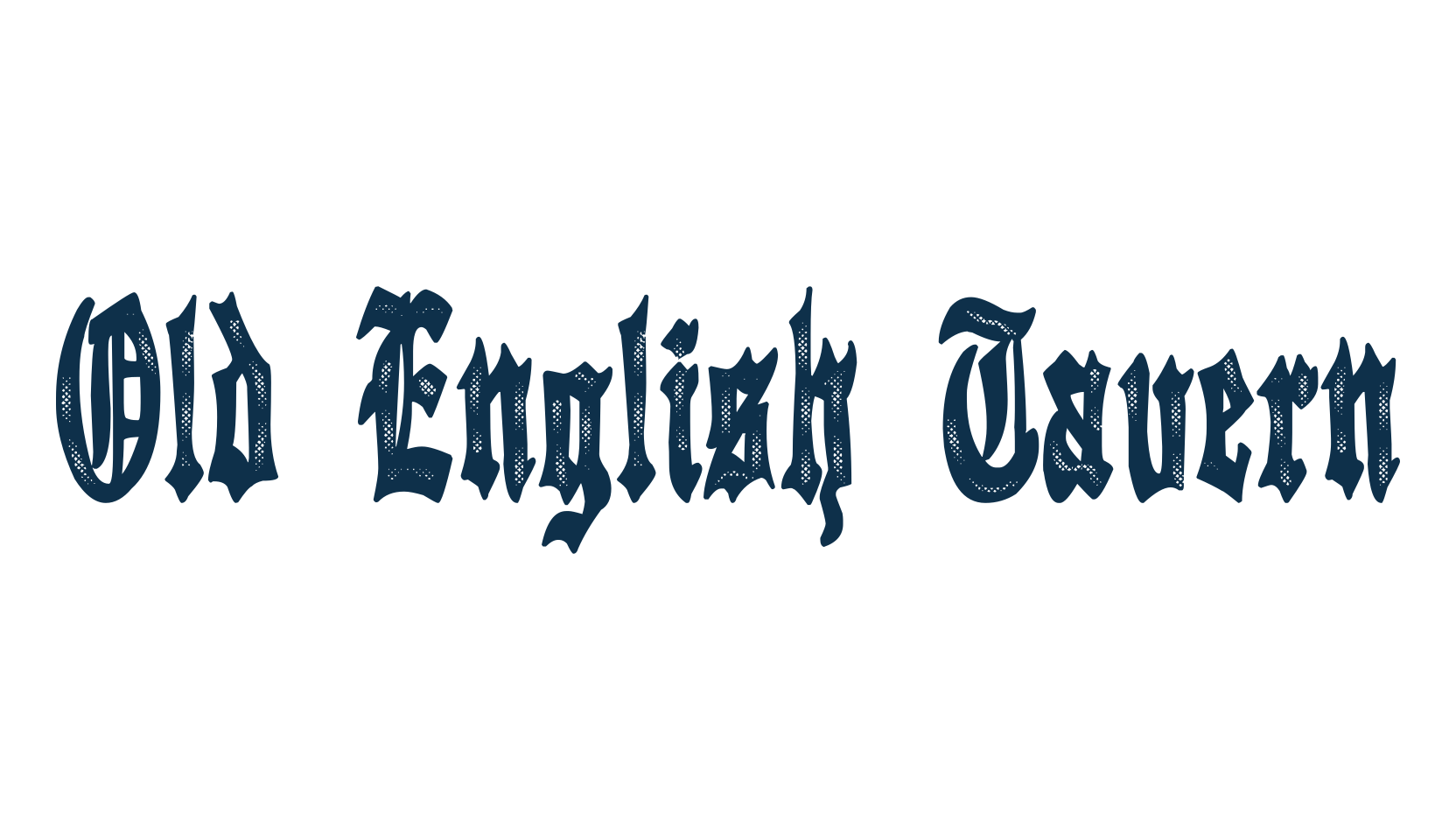 Old English Tavern, medieval font preview