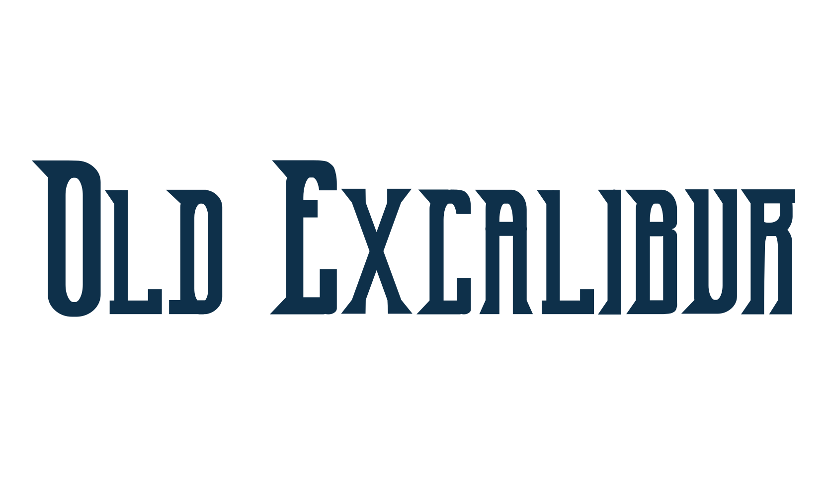 Old Excalibur, fancy various decorative font preview