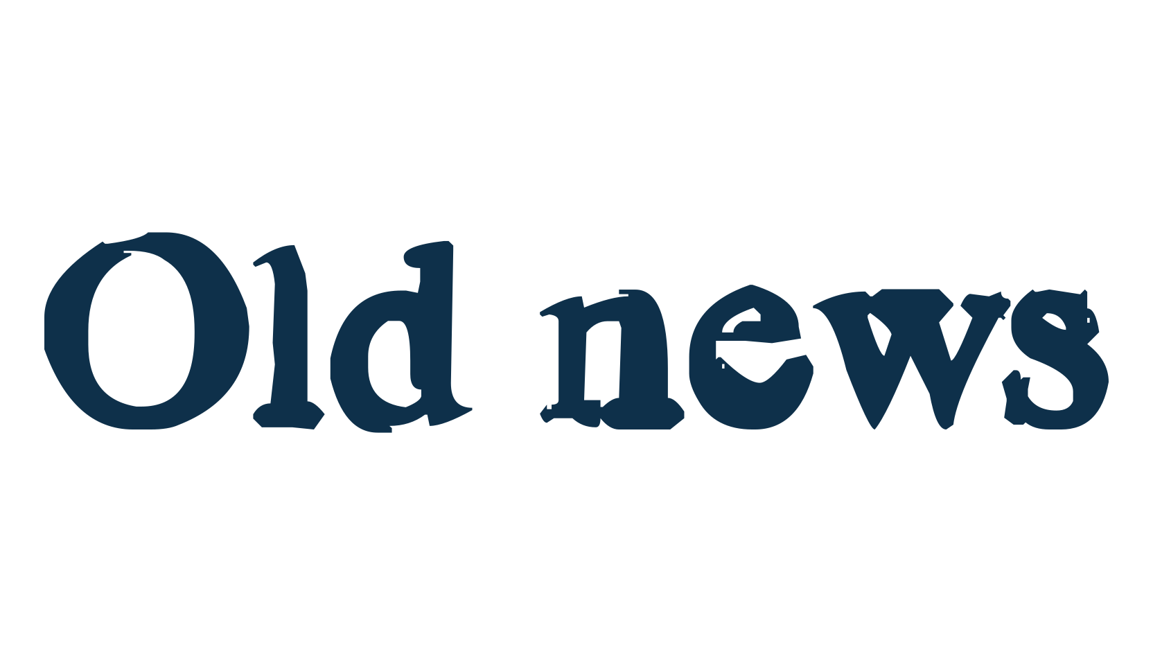 Old news, eroded font preview
