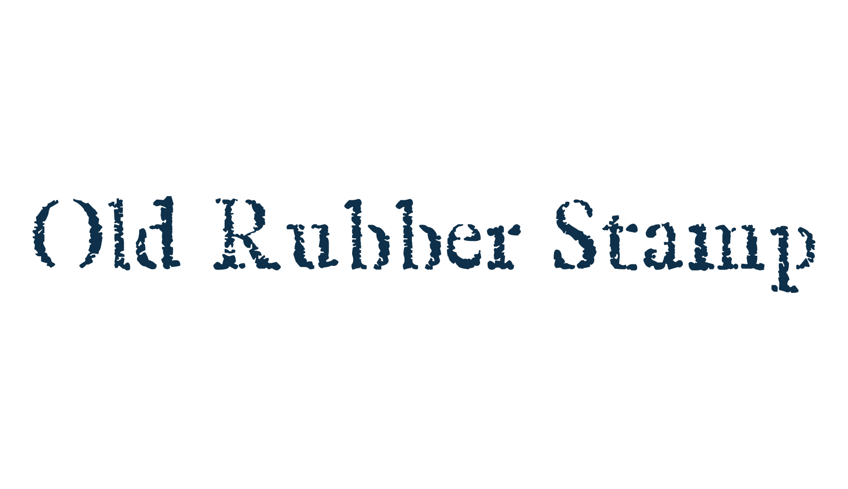 Old Rubber Stamp, fancy eroded decorative font preview