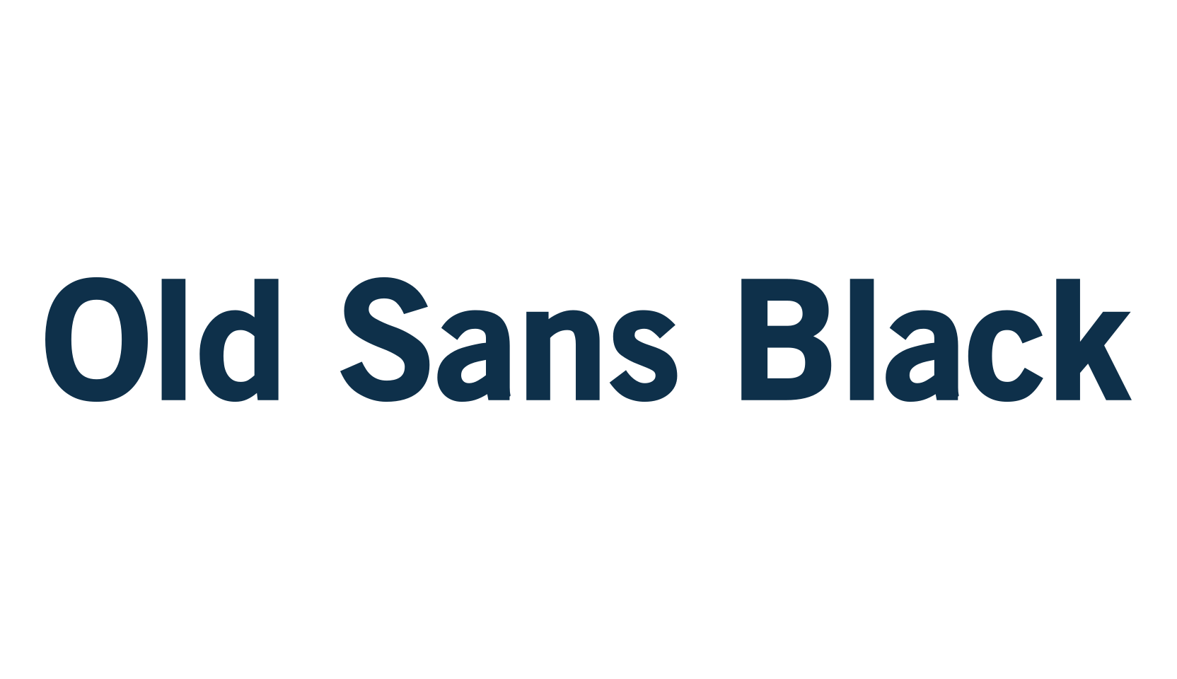 Old Sans Black, basic sans serif font preview