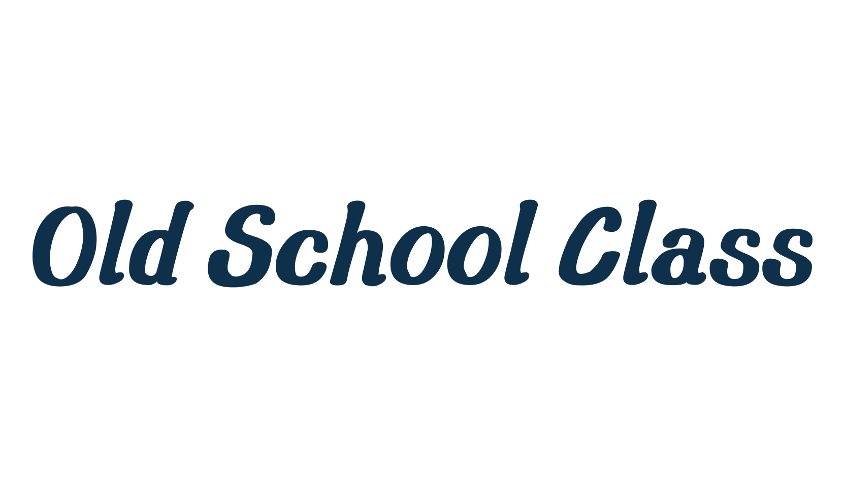 Old School Class, various font preview