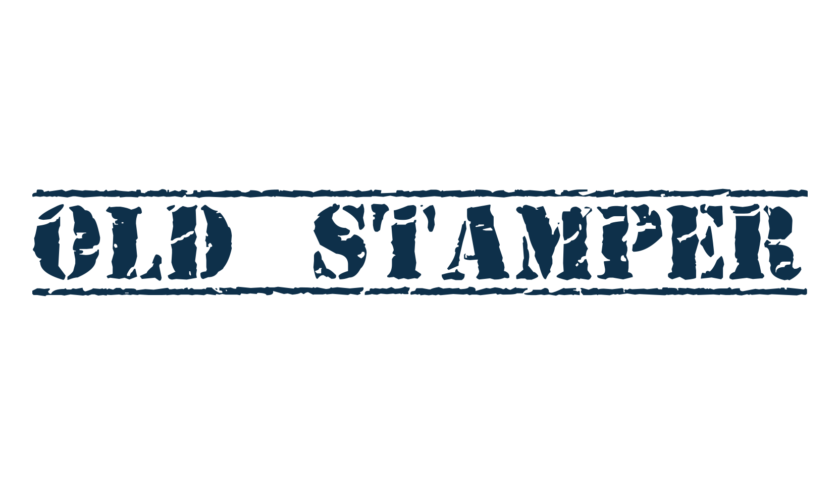 Old Stamper, stencil, army font preview