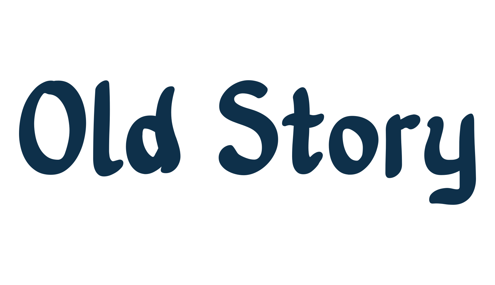 Old Story, handwriting font preview