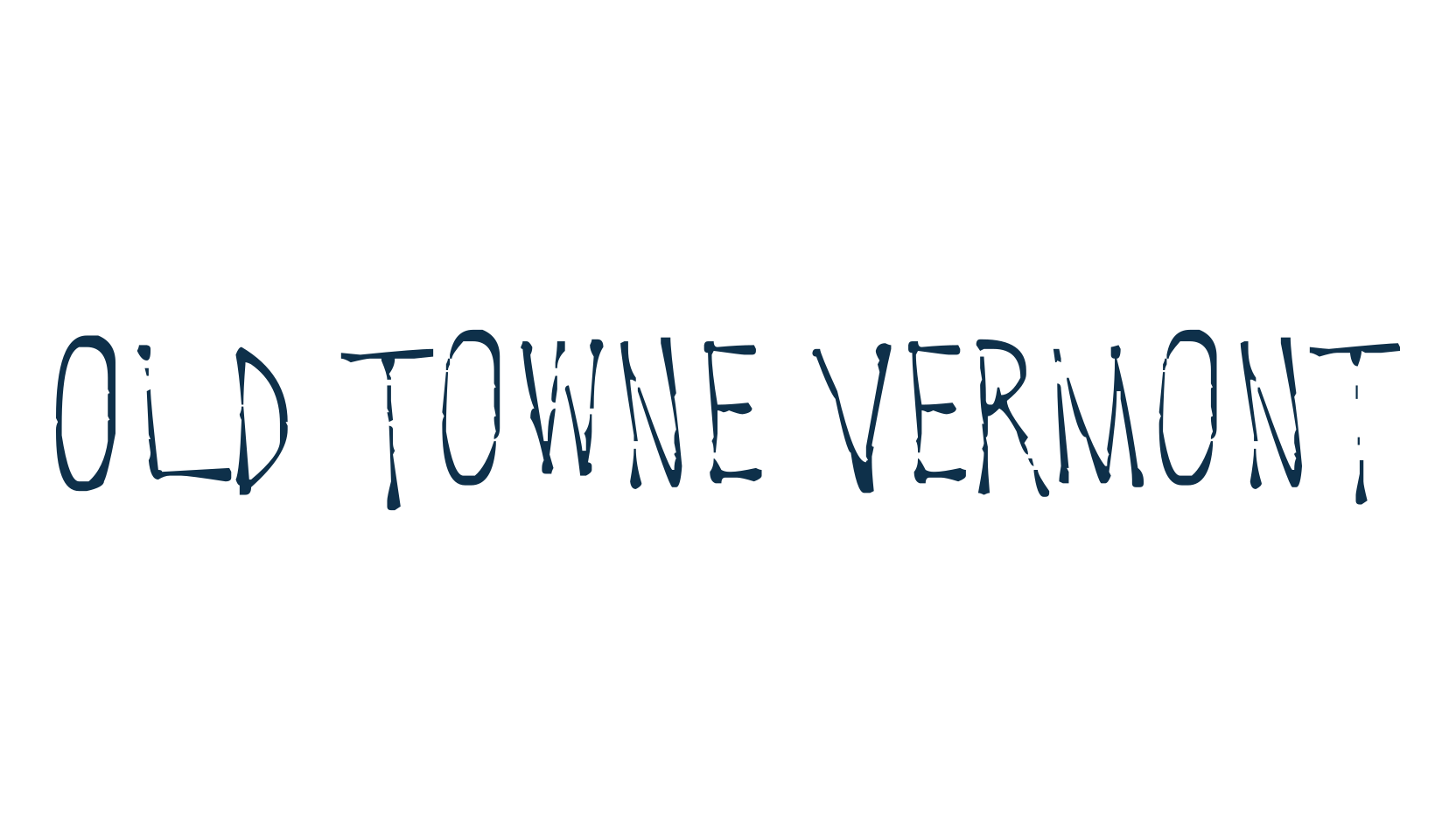 Old Towne Vermont, handwriting font preview