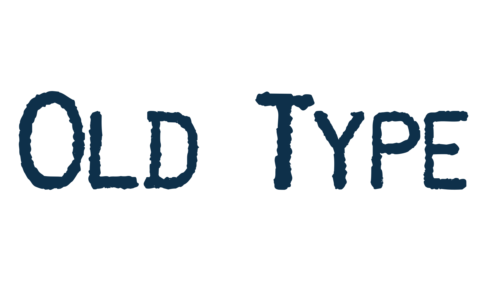 Old Type, typewriter font preview