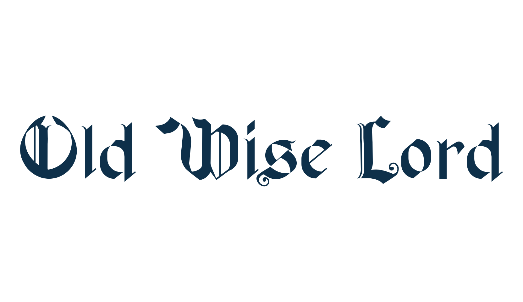 Old Wise Lord, gothic medieval font preview