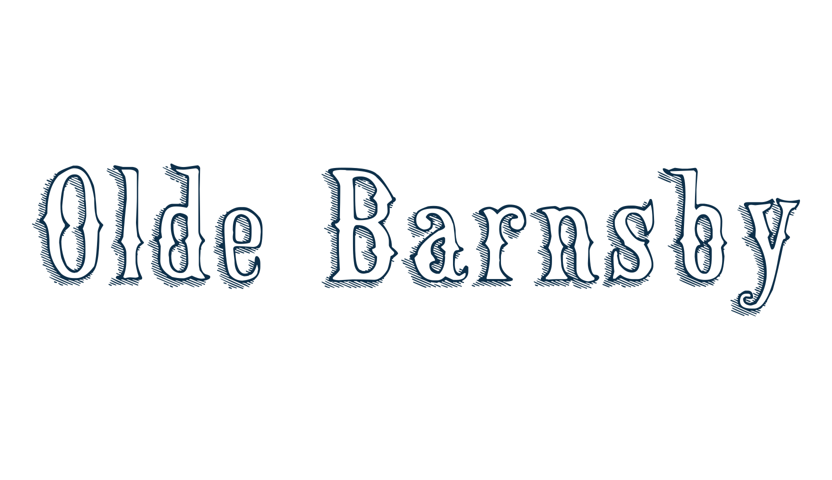 Olde Barnsby, western font preview