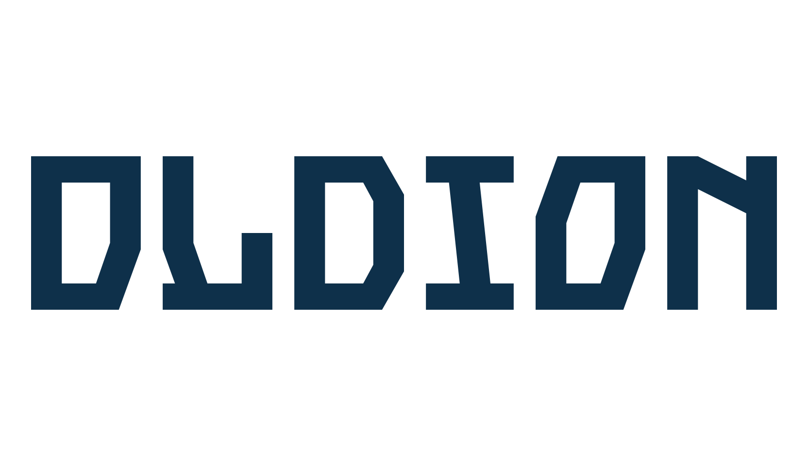 Oldion, techno sci-fi font preview