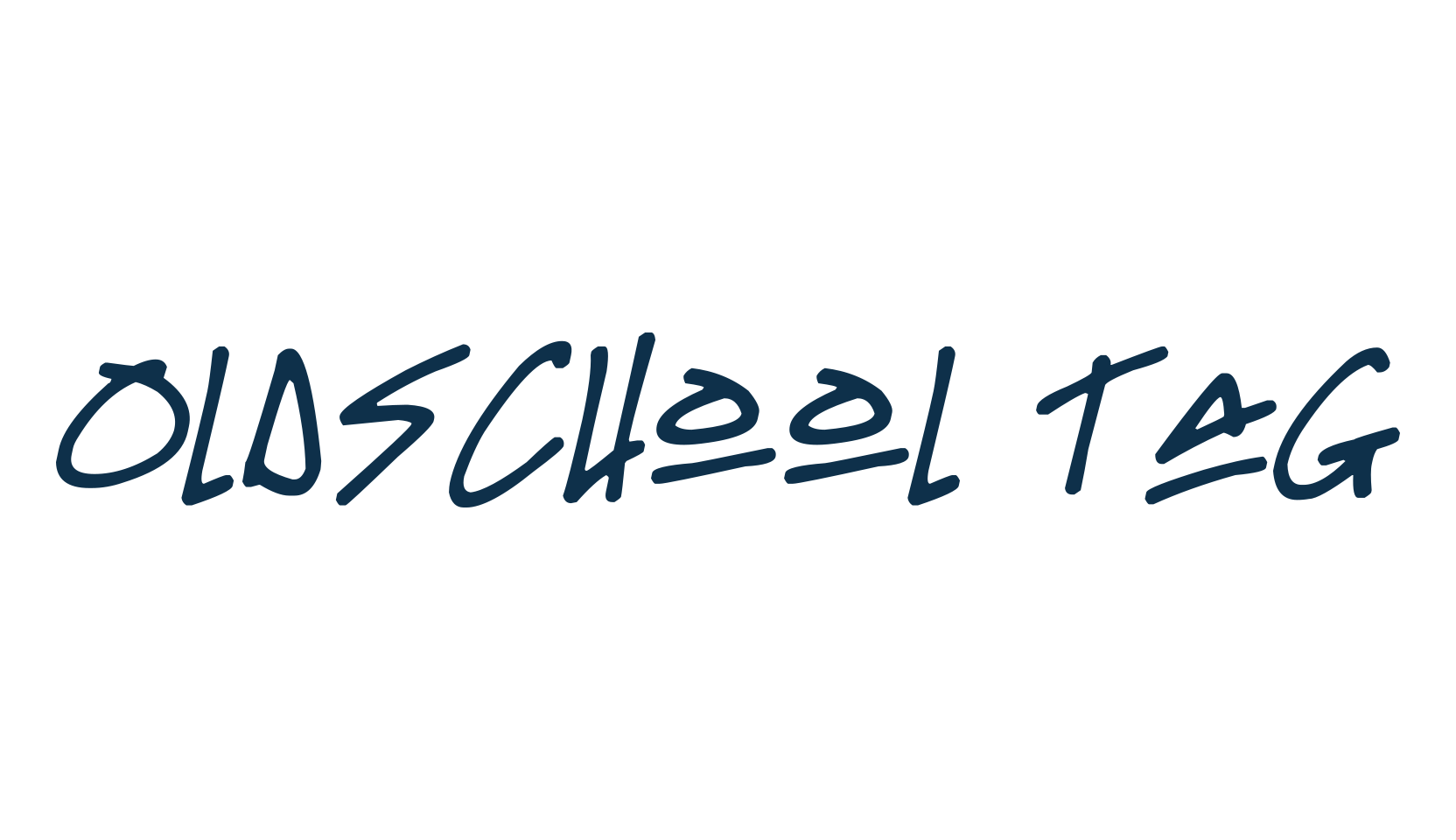 Oldschool Tag, script graffiti fancy decorative calligraphy font preview