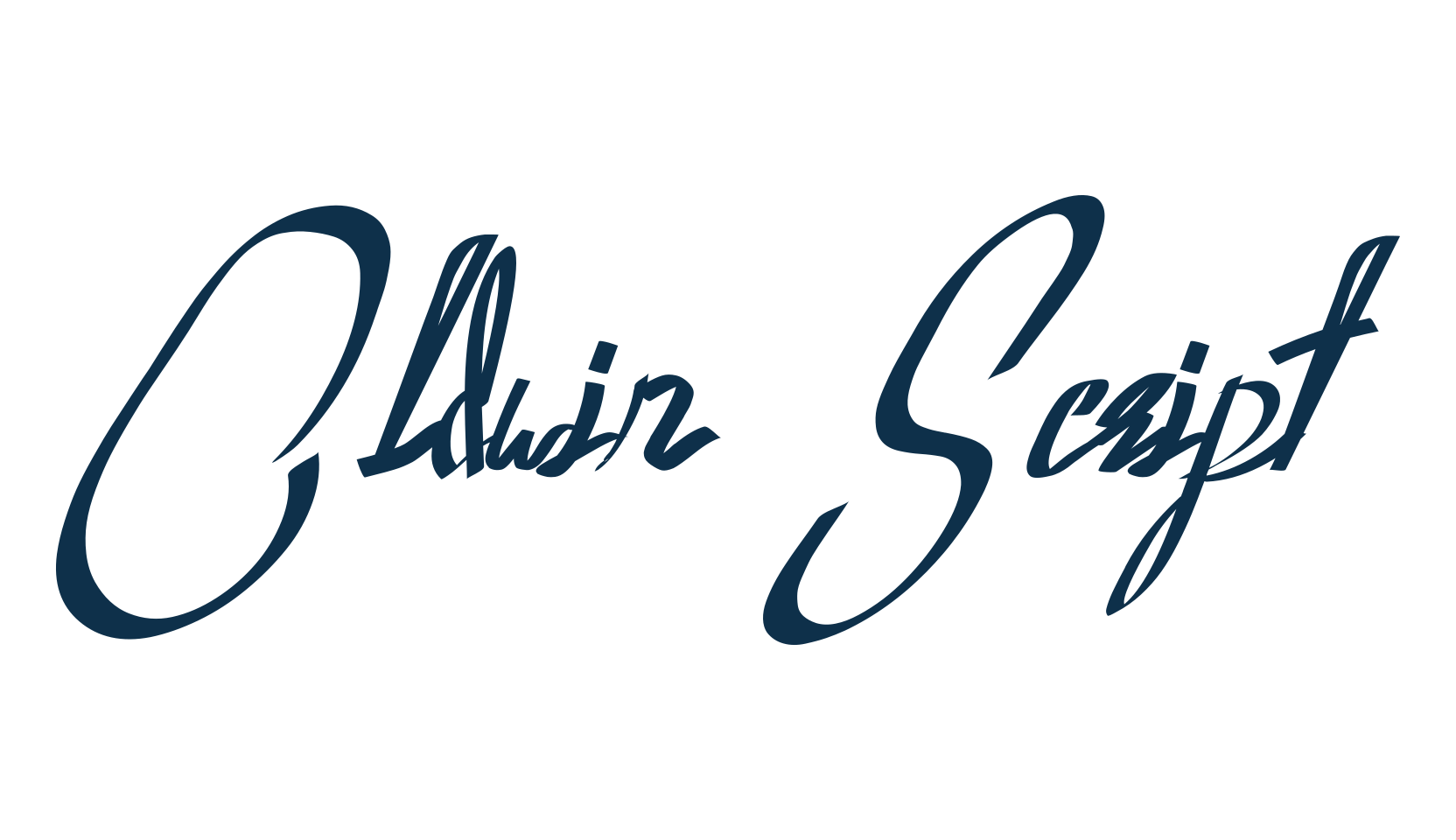 Oldwin Script, handwriting font preview