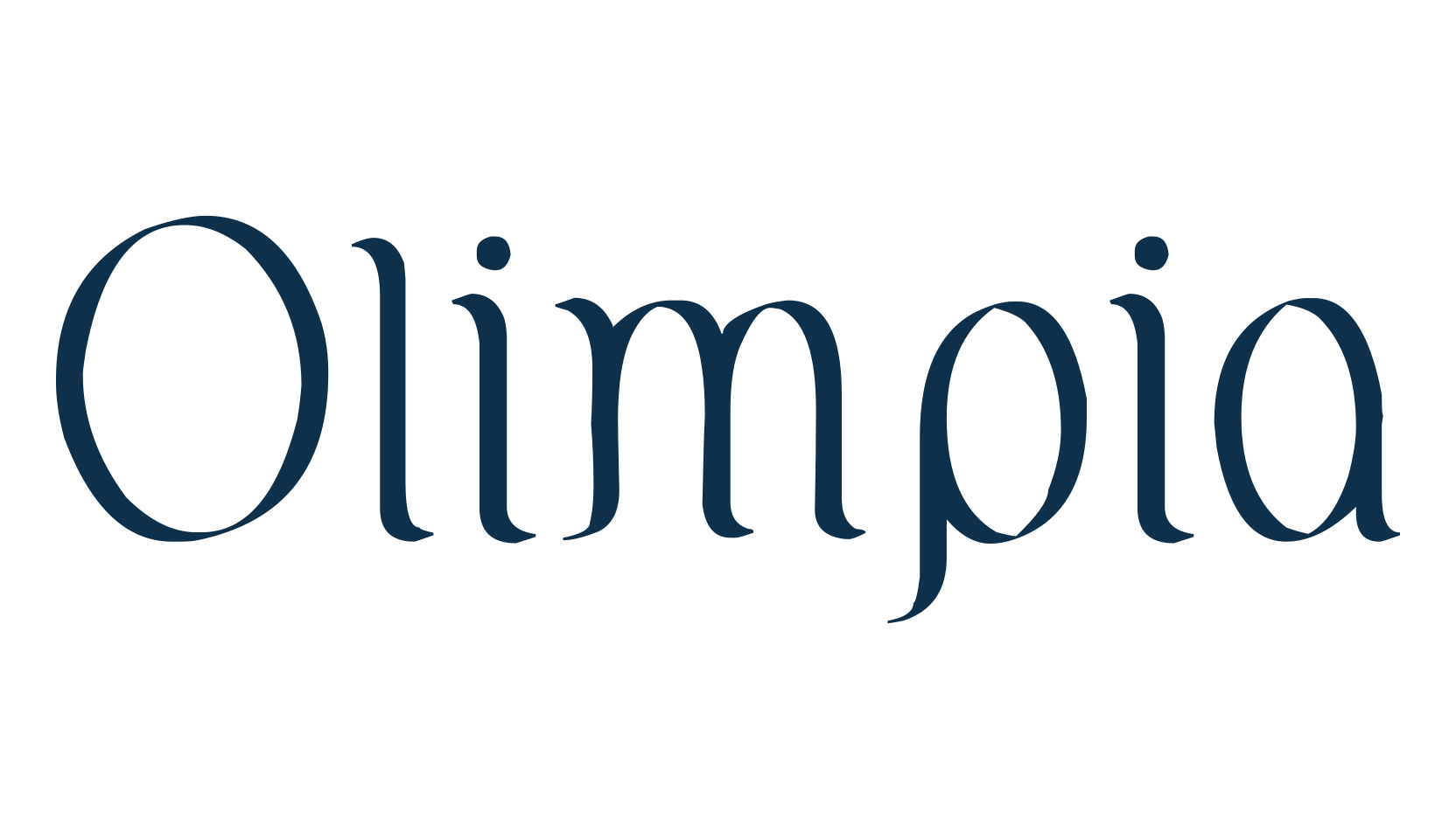 Olimpia, various font preview