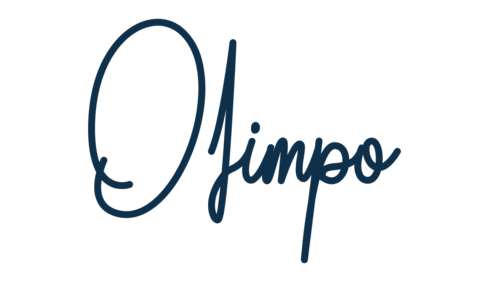 Olimpo, handwriting font preview