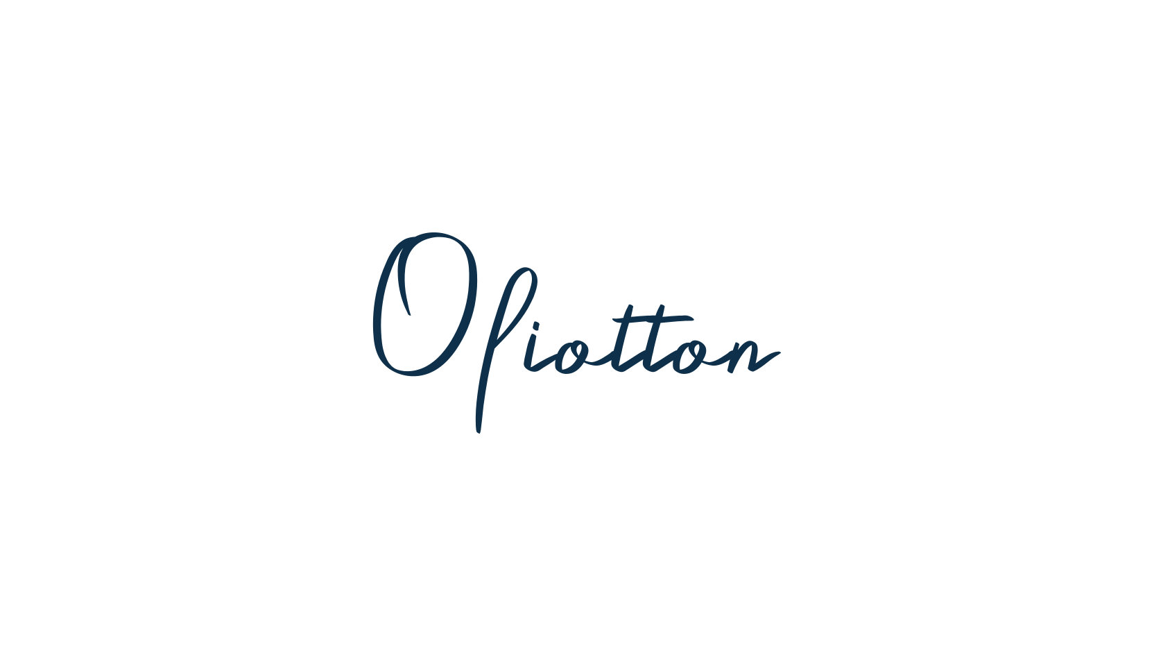 Oliotton, handwriting font preview