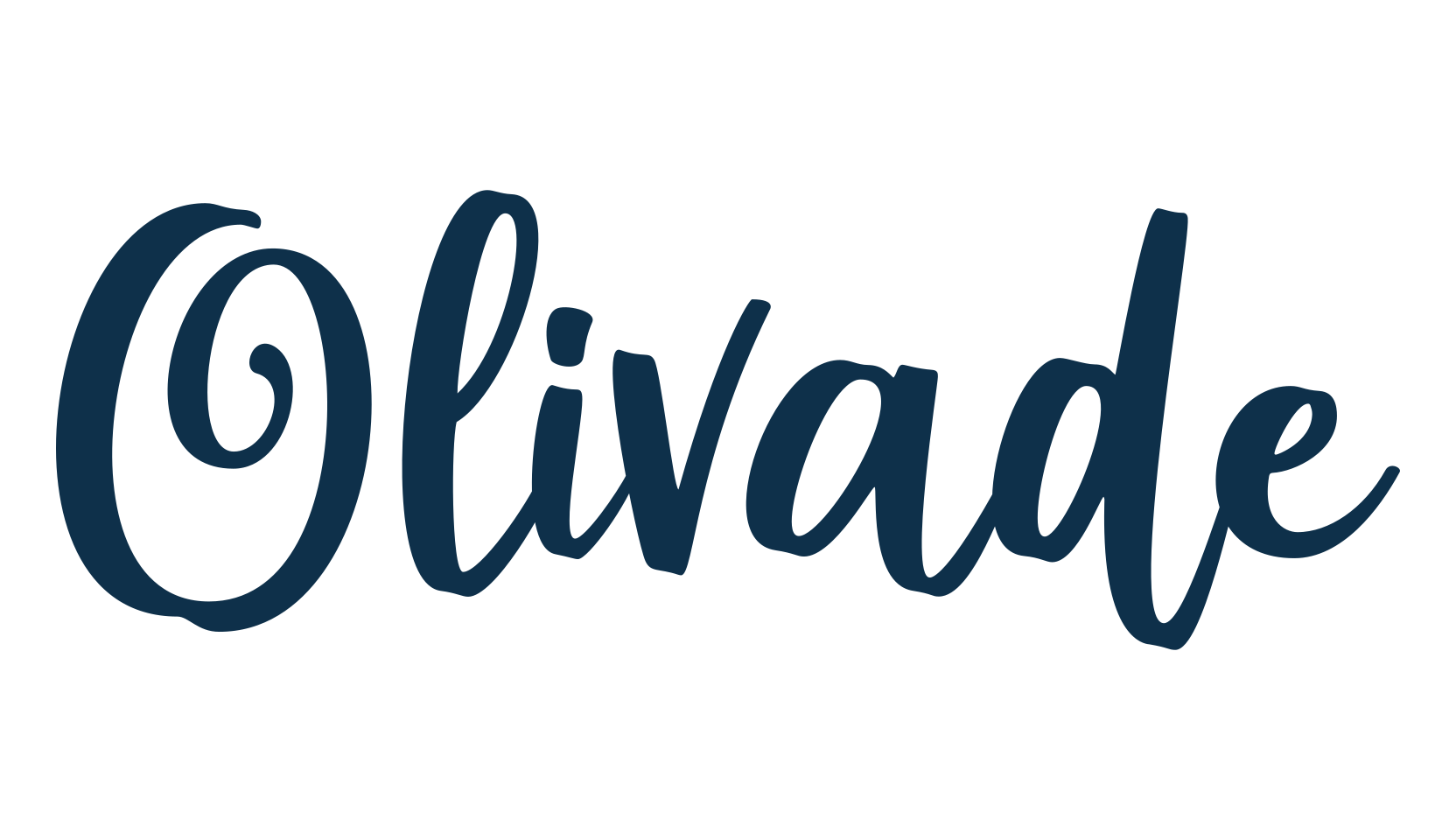 Olivade, script handwritten fancy decorative calligraphy font preview