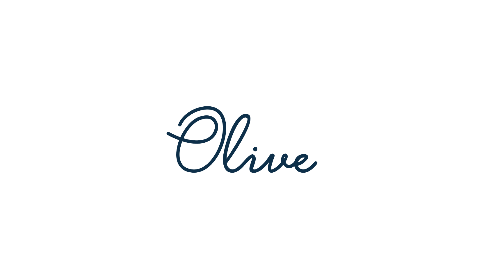 Olive, handwriting font preview