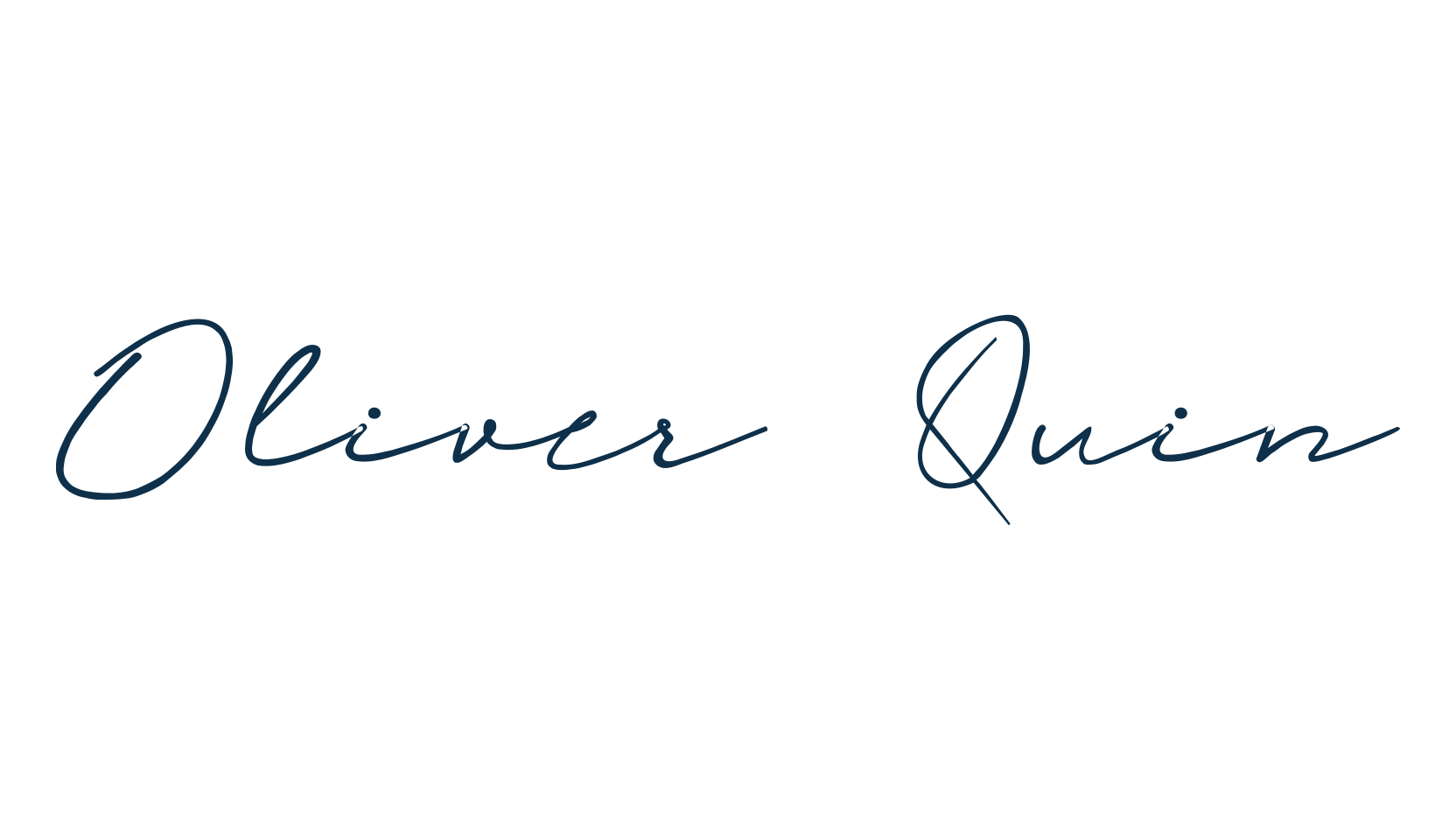 Oliver Quin, script handwritten fancy decorative calligraphy font preview