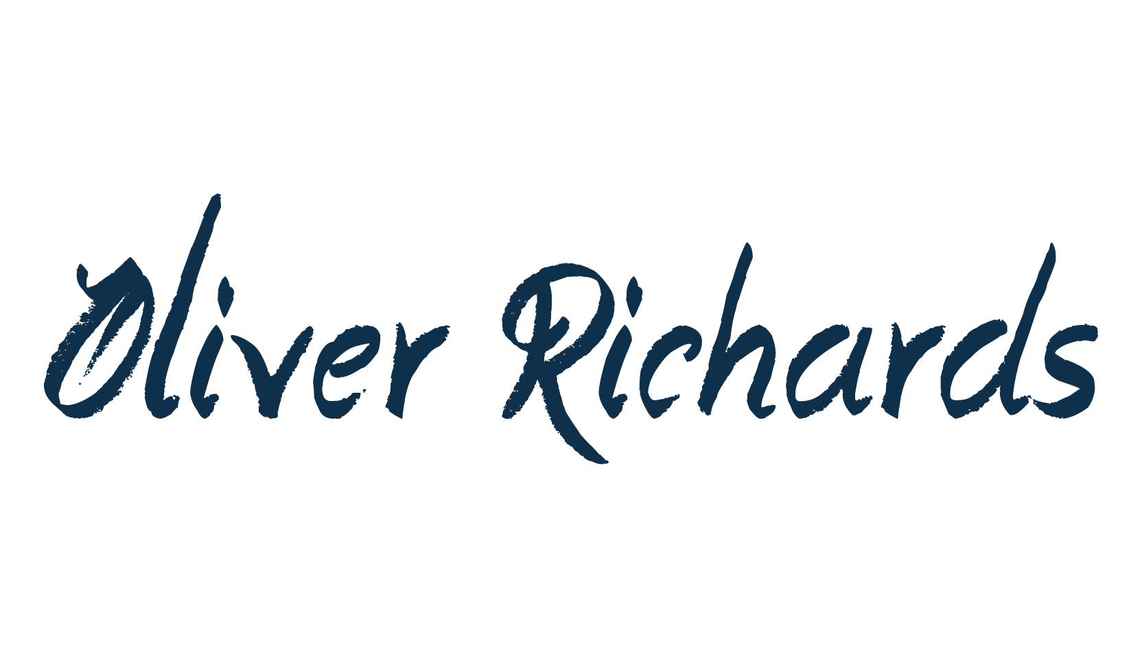 Oliver Richards, script brush fancy decorative calligraphy font preview