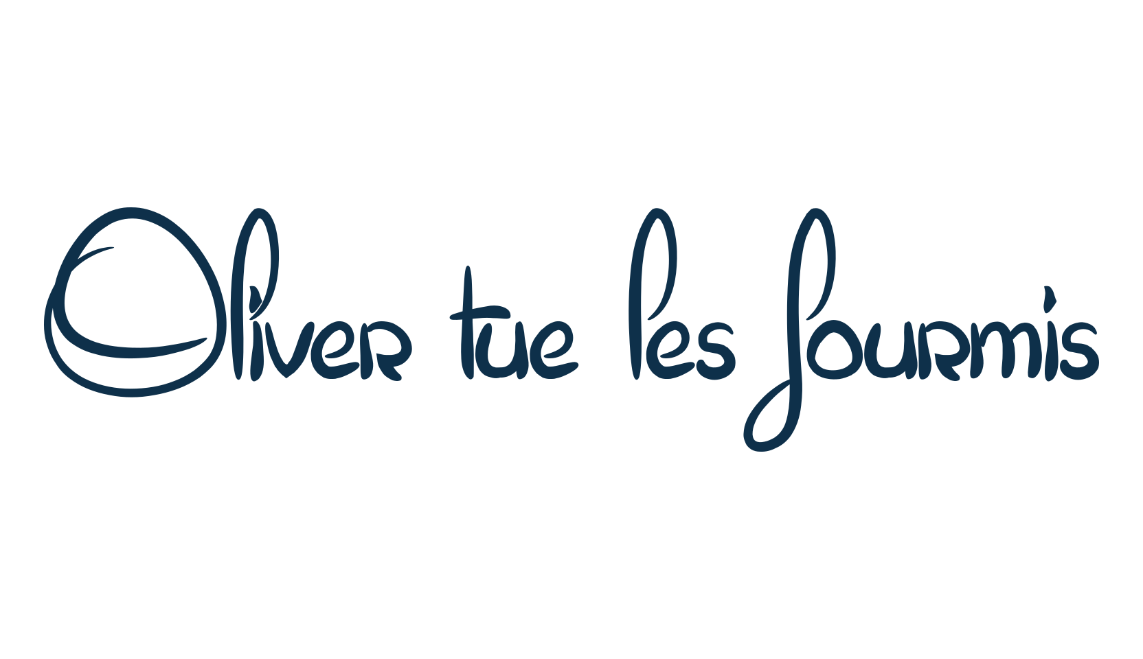 Oliver tue les fourmis, various font preview