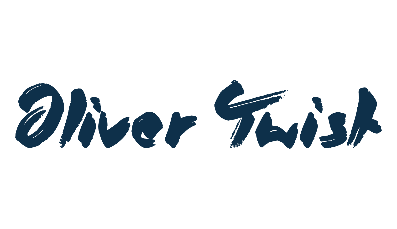 Oliver Twist (oliver-twist), brush font preview