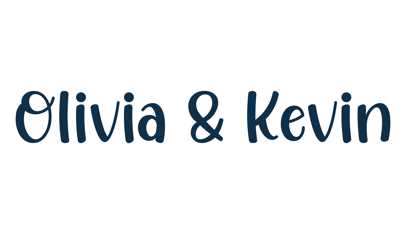 Olivia & Kevin, fancy various decorative script calligraphy font preview