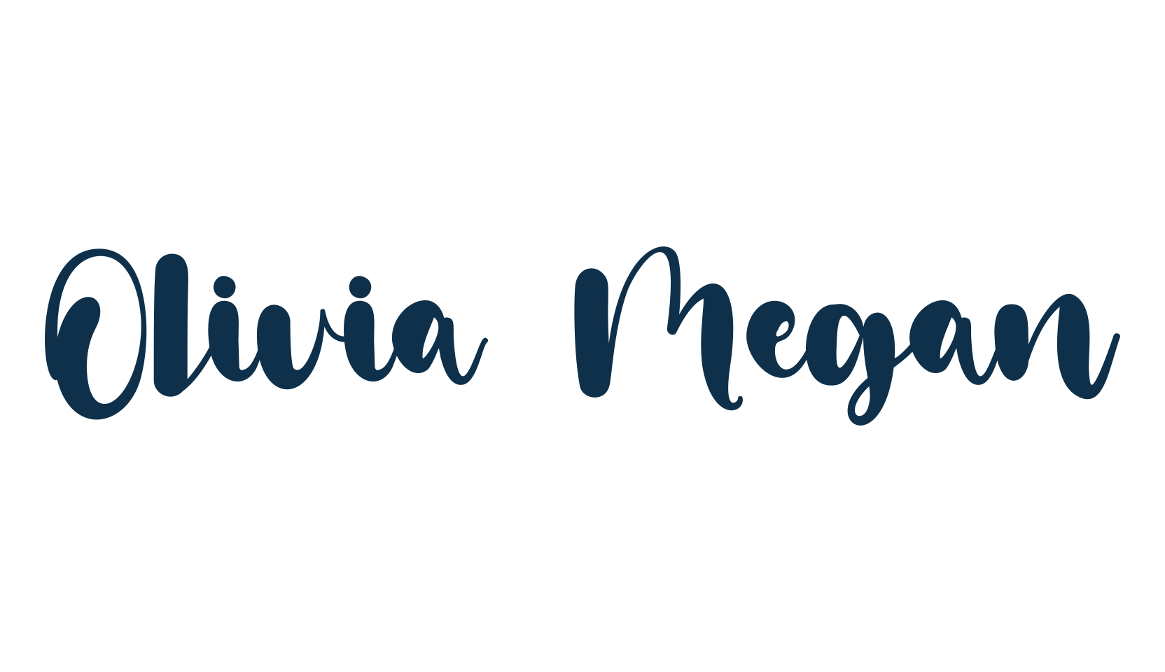Olivia Megan, display market font preview