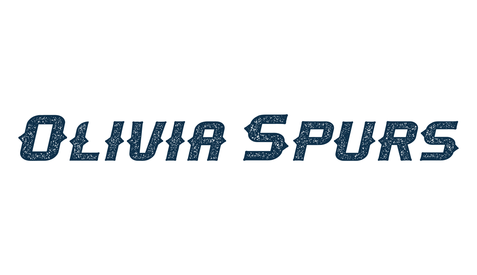 Olivia Spurs, western font preview