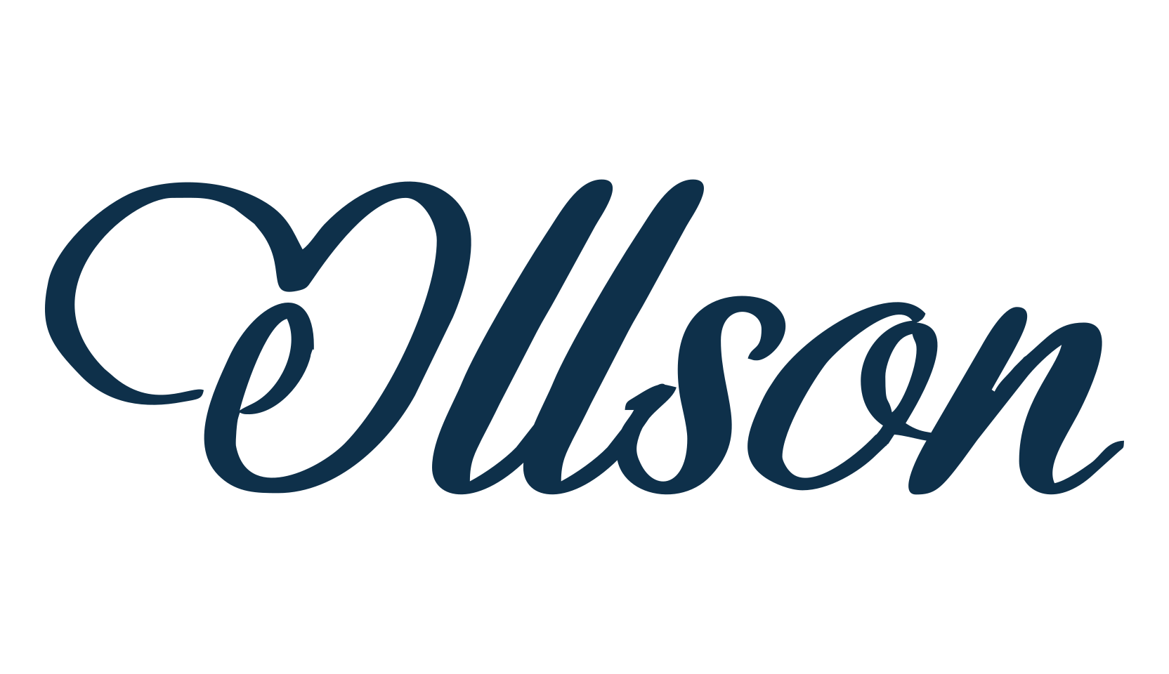Ollson, fancy decorative font preview