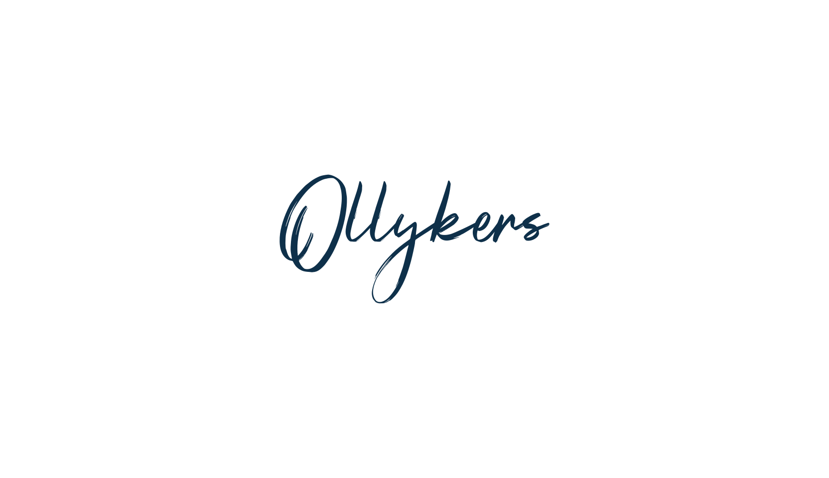 Ollykers, script brush fancy decorative calligraphy font preview