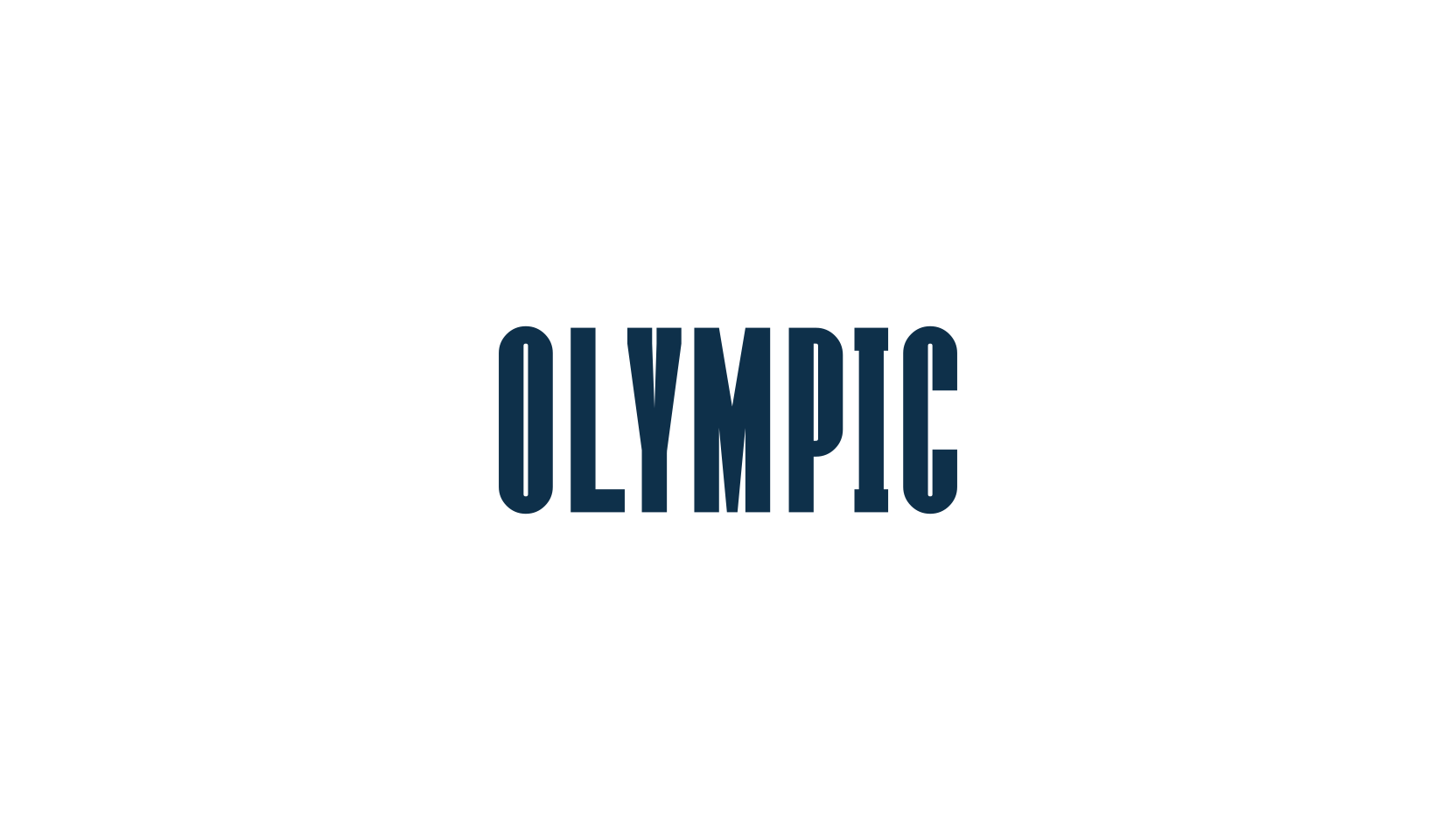 Olympic, basic sans serif font preview