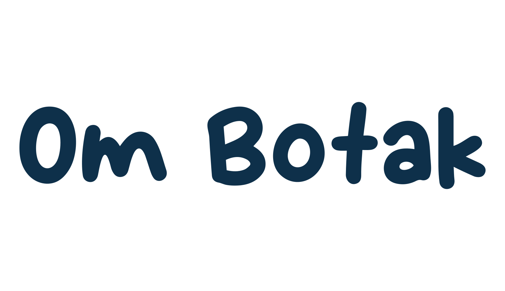 Om Botak, cartoon font preview