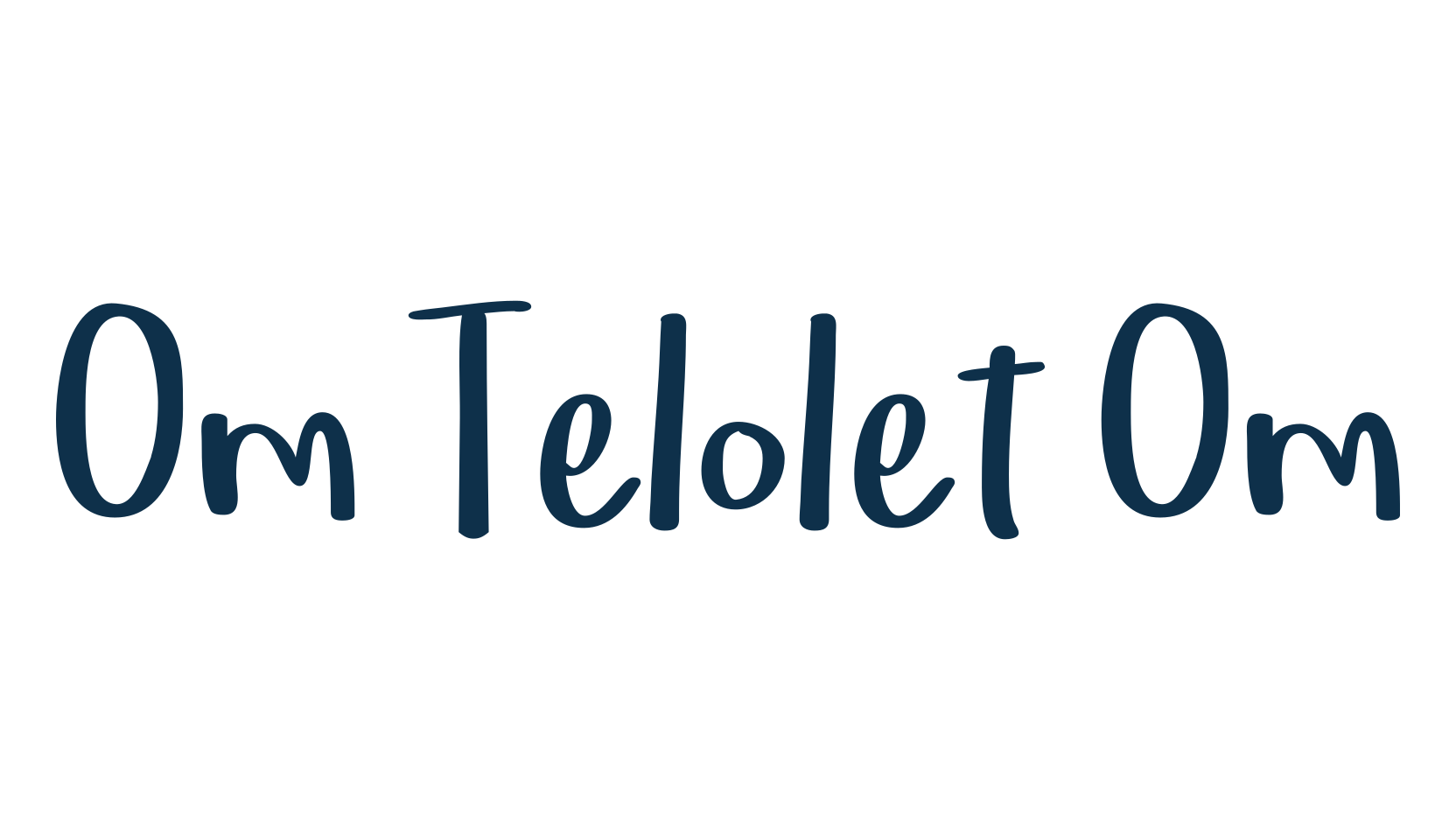 Om Telolet Om, script handwritten fancy decorative calligraphy font preview