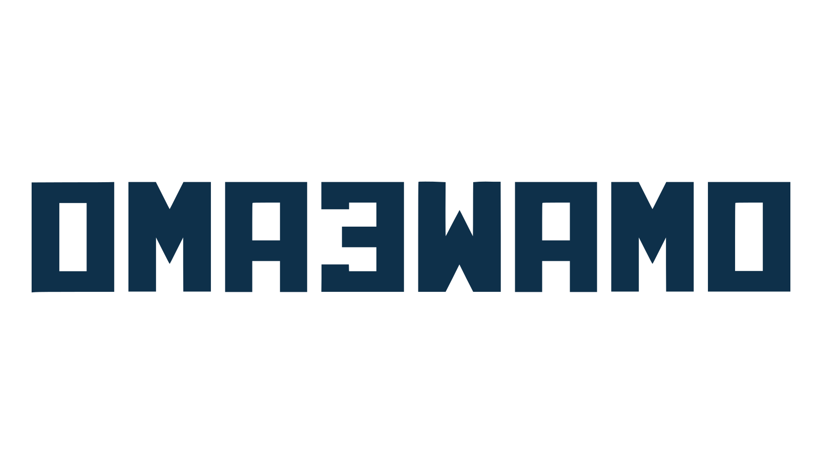 Omaewamo, techno square sci-fi font preview